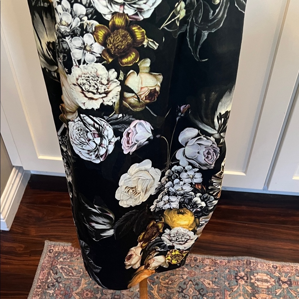 ASOS Moody Floral Sleeveless Pencil Midi Dress - Size 4 - EUC - Picture 5 of 8